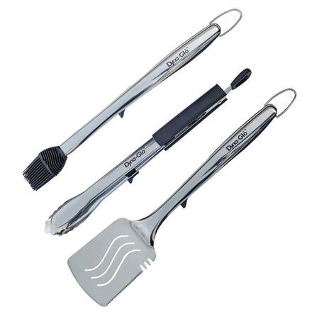CURTILAGE Stainless Steel Grill Set, 3 Piece CU3690509